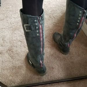 Madden girl Grey Tall Boots